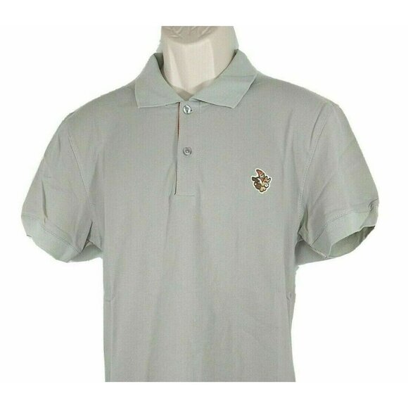 Dota 2 Dolfrat Roshinante Polo Shirt Men Size S Gray Short Slv Lockless Lockbox - Picture 1 of 8